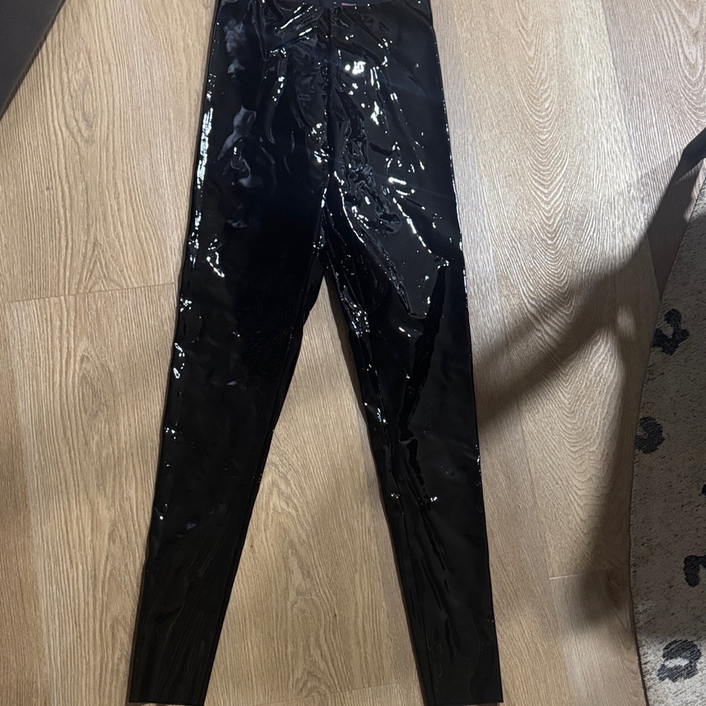 Commando Black Patent Leggings